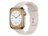 Apple Watch Series 8 GPS+Cellularモデル 45mm MNKM3J/A [ゴールドステンレススチールケース/スターライトスポーツバンド]