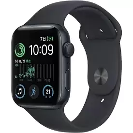 Apple Watch SE 第2世代 GPSモデル 44mm MNK03J/A [ミッドナイトスポーツバンド]