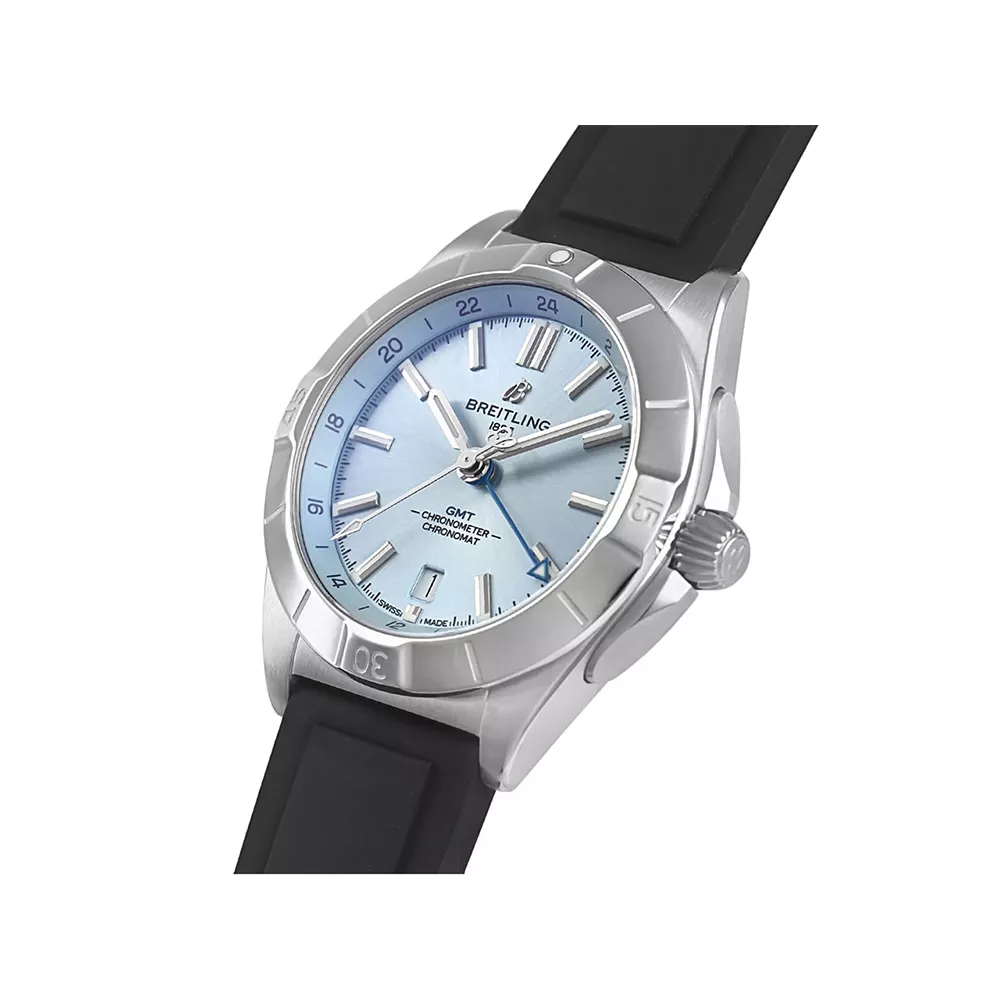 クロノマット オートマチック GMT 40 P32398101C1S1 ブラックラバーベルト