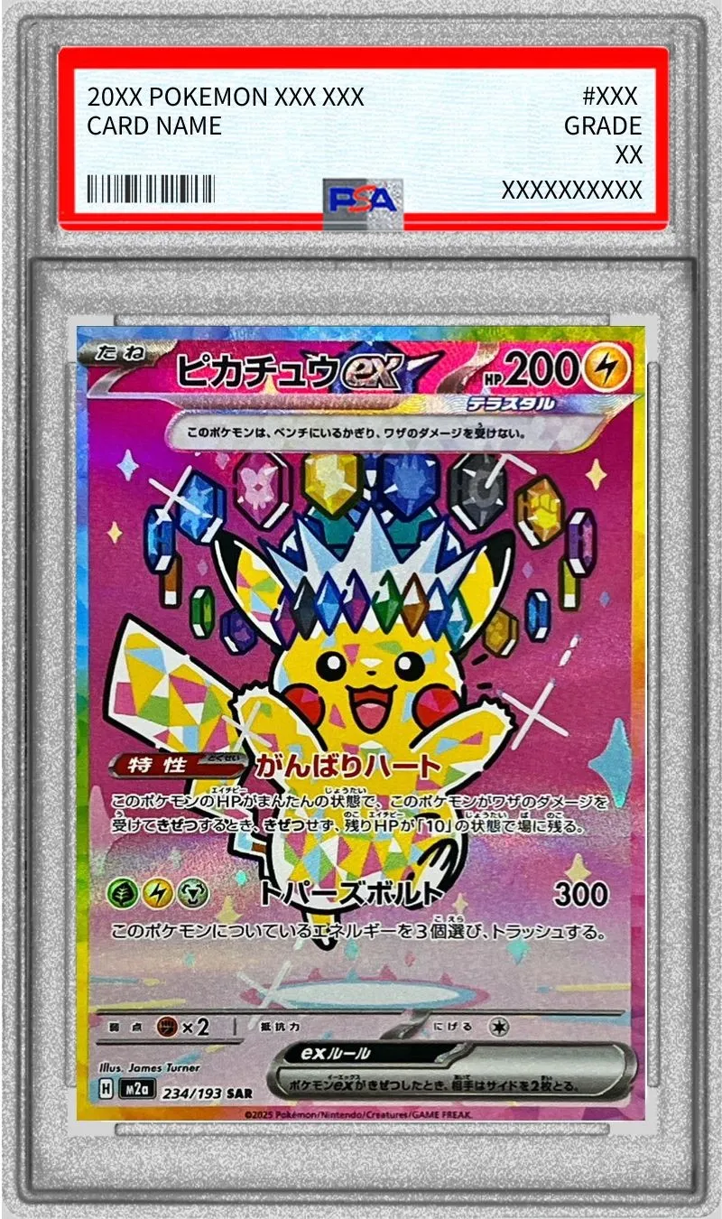 ポケモンカード PSA10 ピカチュウex SAR 234/193