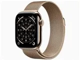 Apple Watch Series 11 GPS+Cellularモデル 42mm MF8Y4J/A [ゴールドチタニウムケース・ゴールドミラネーゼループ]