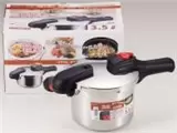 節約クック ステンレス製圧力切替式片手圧力鍋 3.5L H-5435