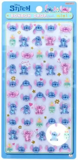 ボンボンドロップシールミニ スティッチ [S8815011]