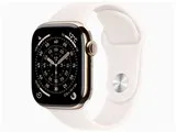 Apple Watch Series 11 GPS+Cellularモデル 42mm MF8X4J/A [ゴールドチタニウムケース・ライトブラッシュスポーツバンド M/L]