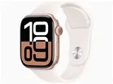 Apple Watch Series 10 GPSモデル 42mm MWWH3J/A [ローズゴールド・ライトブラッシュスポーツバンド S/M]