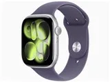 Apple Watch Series 11 GPS+Cellularモデル 46mm MFCP4J/A [シルバー・パープルフォグスポーツバンド S/M]