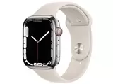 Watch Series 7 GPS+Cellularモデル 45mm MKJV3J/A [シルバーステンレススチールケース/スターライトスポーツバンド]