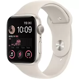Apple Watch SE 第2世代 GPSモデル 44mm MNJX3J/A [スターライトスポーツバンド]