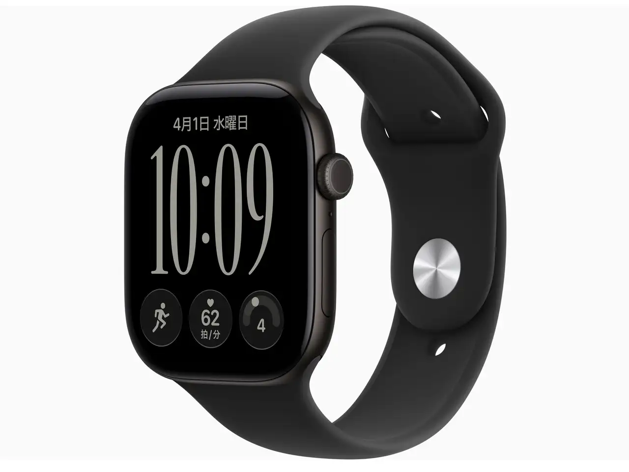 Apple Watch Series 12 GPSモデル 46mm MJEL4X/A [ブラック・ブラックスポーツバンド M/L]