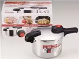 節約クック ステンレス製圧力切替式片手圧力鍋 5.5L H-5437