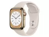 Apple Watch Series 8 GPS+Cellularモデル 41mm MNJC3J/A [ゴールドステンレススチールケース/スターライトスポーツバンド]