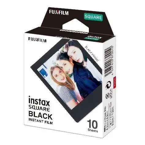 FUJIFILM (富士フィルム) チェキ フィルム instax SQUARE ブラック 10枚入