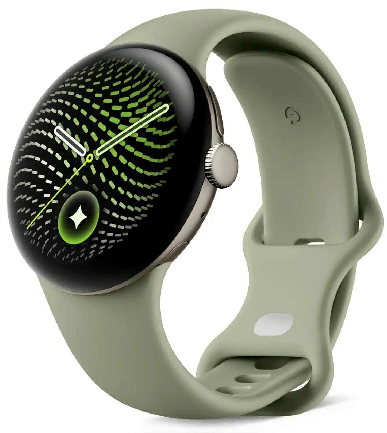 Pixel Watch 5 Wi-Fiモデル 41mm GA11567-US [Satin Pyrite アルミケース/Olive アクティブ バンド]