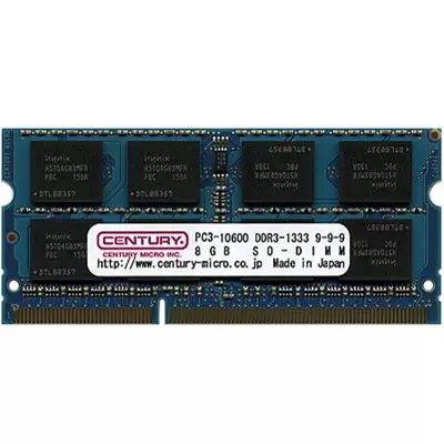 CENTURY MICRO CD8G-SOD3U1333 [SODIMM DDR3 PC3-10600 8GB]