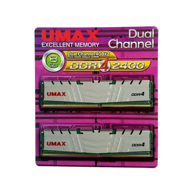 UMAX UM-DDR4D-2400-8GBHS [DDR4 PC4-19200 4GB 2枚組]