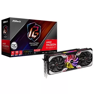 ASRock Radeon RX 6800 XT Phantom Gaming D 16G OC [PCIExp 16GB]